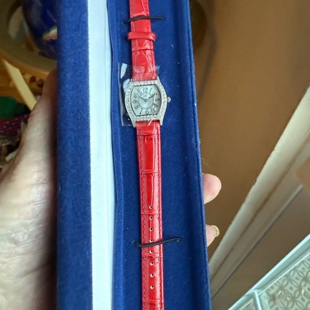 Camrose & Kross JBK Vintage Red Leather Watch